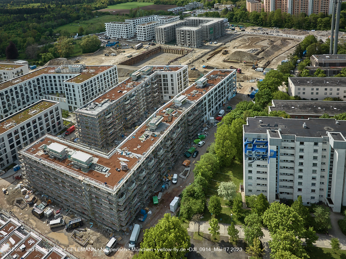 17.05.2023 - Pandion Verde und Baustelle Alexisquartier in Neuperlach